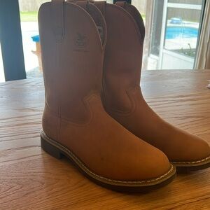 Men’s Georgia Boot Carbo-Tec Wellington in prairie chestnut, size 12, EUC